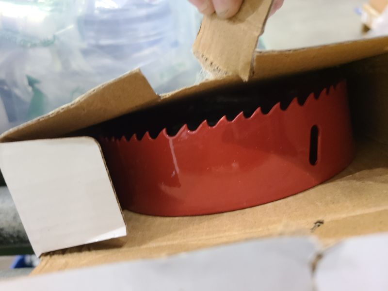 Photo 1 of 5-3/8Inch/137mm Hole Saw for Wood and Plastic,5-3/8"HSS Bi-Metal Hole Cutter for Wood,Cornhole Boards, Drywall, PVC Boards, Vent Pipes (5-3/8"|137mm)