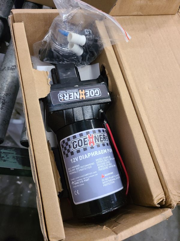 Photo 1 of [Upgraded Version] RV Fresh Water Pump, 12V DC 6GPM 70PSI Self-Priming Diaphragm With Pressure Switch and Strainer for RV, Marine, Yacht, Caravan
