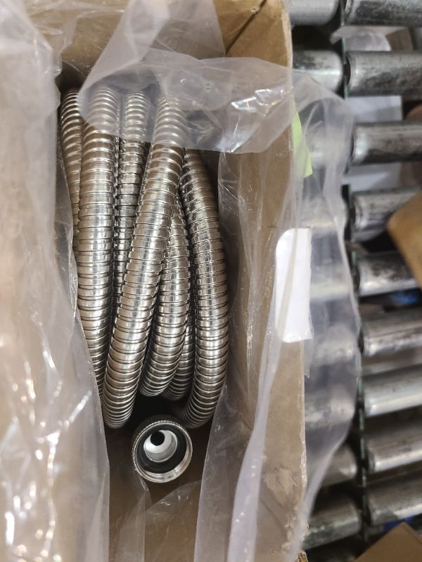 Photo 1 of 25ft Garden Hose Made by Metal with Super Tough and Soft Water Hose, Household Stainless Steel Hose, Durable Metal Hose with Adjustable Nozzle, No Kinks and Tangles, Easy to Store with Storage Strap