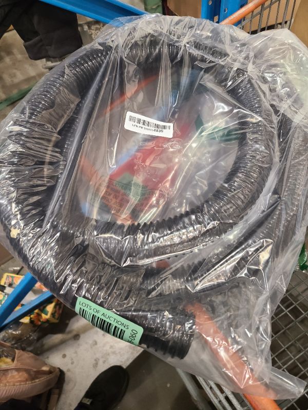 Photo 1 of 1 1/2 Inch Pond Sump Pump Discharge Hose Corrugated Water Hose Black PVC Tubing 10Ft
