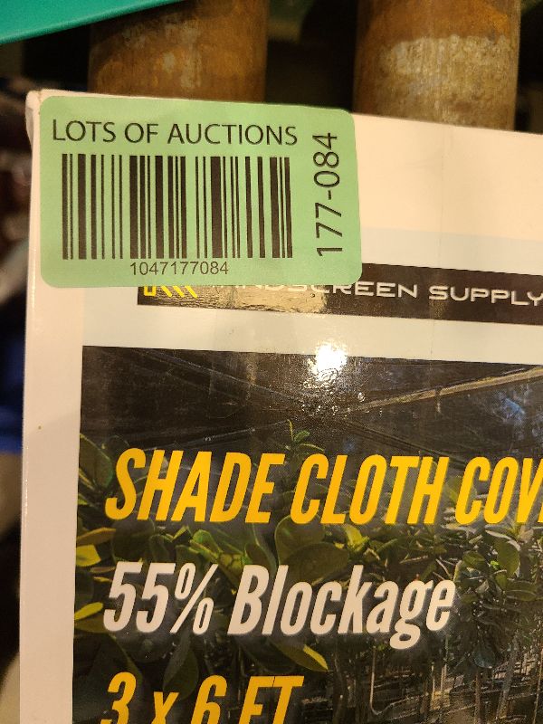 Photo 1 of [WindscreenSupplyCo] 55% 3 x 6 FT Shade Cloth Sun Shade Net with Grommets Sunblock Mesh Tarp for Garden Plants Cover Greenhouse and Patio
