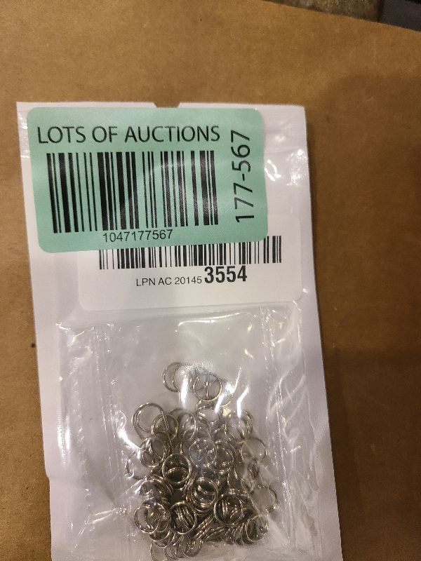 Photo 1 of 100pcs 8mm Mini Split Ring for Jewelry Making, Double Loops Round Split Jump Rings Necklaces Bracelets Earrings Metal Tiny Keychains Key Rings for Pet Collar Tag DIY Craft Accessories