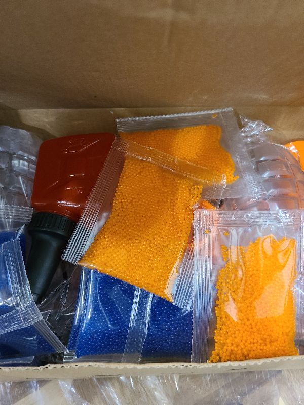 Photo 1 of 2 Pack Splatter Blasters, Electric Auto Splat Blaster Toy Kits, 50000+, 10 Rs Per Seconds, 600 Hopper, Outdoor Team Game Activities Toy, 2 Rechargeable Batteries, Age 12+ Year Up