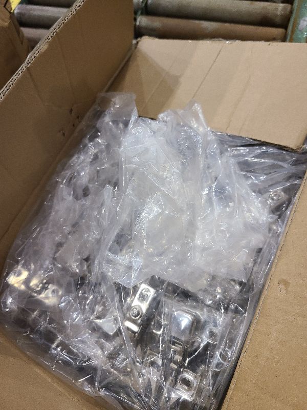 Photo 1 of 100 Pack Soft Closing Cabinet Hinges for Kitchen 1/2 Inch Partial Overlay Kitchen Cabinet Door Hinges 105 Degree Concealed with Mounting Screws for Frameless Face Frame Door