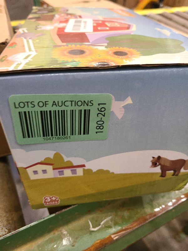 Photo 1 of 3 Pack Farm Toy Tractor with 40pcs Plastic Animals Figurines and Fence Playset, Farm Figures Farmer Vehicle Toy Truck with Trailer for 3-12 Years Old Kids Boys Girls Toddlers