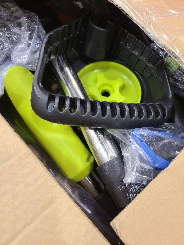 Photo 1 of 6 Inch Electric Weed Wacker with Wheels, Lightweight Electric Weed Eater, 650W High Power 8500 RPM,4000mAh Battery Powered Weed Eater, Multifunctional Grass Trimmer Lawn Tool,Green