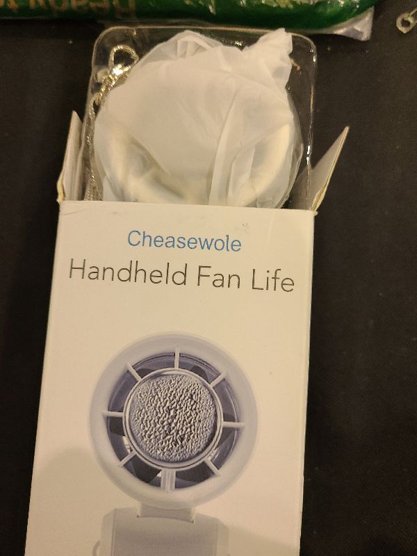 Photo 1 of [2025 Upgraded] Handheld Portable Fan, Ice Cooling Fan, High Speed, Rechargeable, 5000mAh, 16H Max, LED Display, 100-Speed, 90° Foldable, 3-IN-1 Portable Hand/Desk/Neck Fan for Travel, Gift(White)