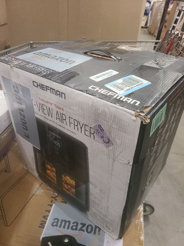 Photo 1 of Chefman?TurboTouch Easy View Air Fryer, The Most Convenient And?Healthy?Way?To?Cook Oil-Free, Watch Food Cook To Crispy And Low-Calorie Finish Through Convenient Window, 8 Qt