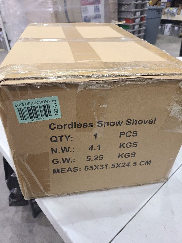 Photo 1 of 20V 12-Inch 4Ah Cordless Snow Shovel, Electric Snow Blower, Battery Snow Blower with Directional Plate & Adjustable Front Handle (2 * 4Ah Battery & Quick Charger Included)