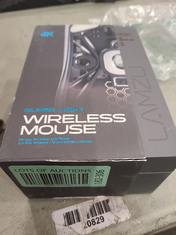Photo 1 of Lamzu Maya 4K Wireless Gaming Mouse, Ultra Lightweight 45g, Huanno Mechanical Switch,26000 DPI, Symmetrical, MCU Nordic 52840, Silver TTC Encoder, PAW3395 Sensor-4K Dongle Included (Gray)