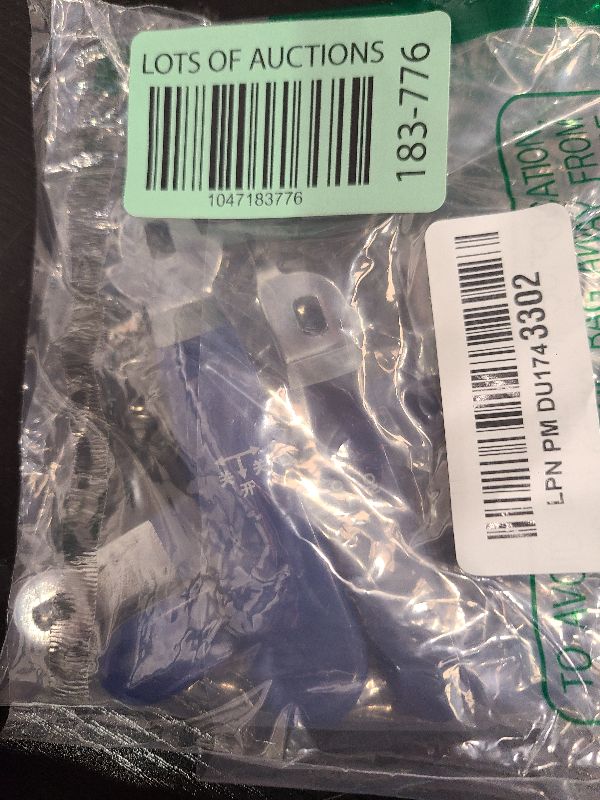 Photo 1 of 6 Pieces Different Lever Handle for Ball Valve Stainless Steel Valve Handle Quarter Turn Spigot Handle with Hole for Outdoor Faucet Replacement Repair Hose Bib, Blue