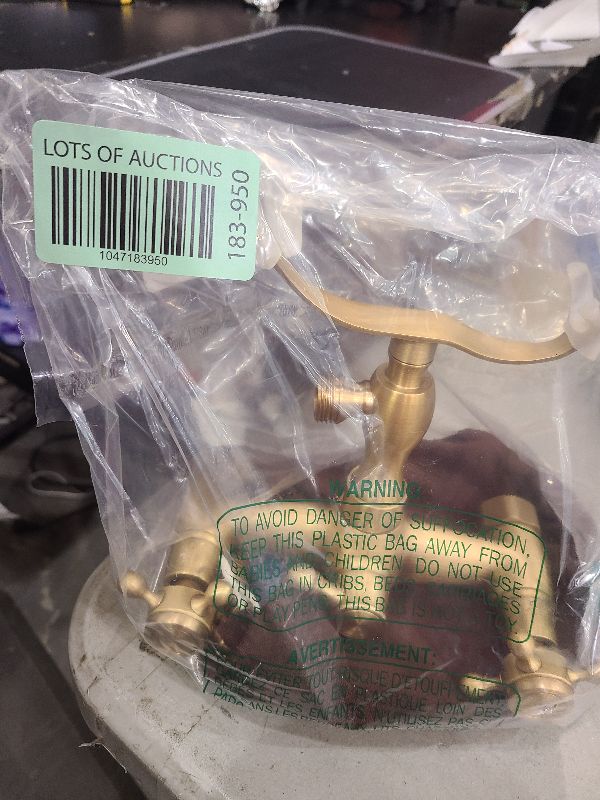 Photo 1 of Antique Vintage Brass 6" Centers Two Handle Bathroom Clawfoot Bathtub Shower Combo Faucet Deck-Mounted Antique Brass Finish Two Handles Two Holes. Discount Faucet