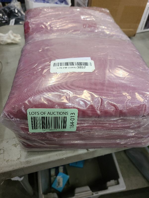 Photo 1 of 8 Pack Premium Burgundy Tablecloth 60 x 126 Inch, Rectangle Table Clothes for 8 Foot Rectangle Table Washable Polyester Fabric Table Covers for Wedding Party Reception Banquet Buffet