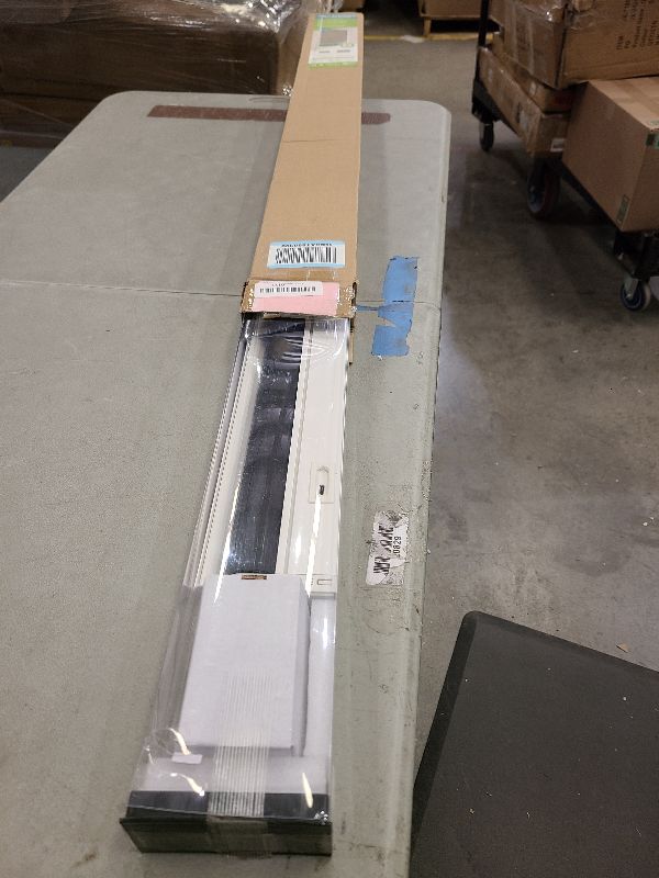 Photo 1 of DENFOON Motorized Blinds with Remote control, Custom Blackout Smart Blinds [with Cover],Electric Blinds with Complimentary Solar Panel, Cordless Automatic Roller Shades for Windows (Black?31"W x 72"H)