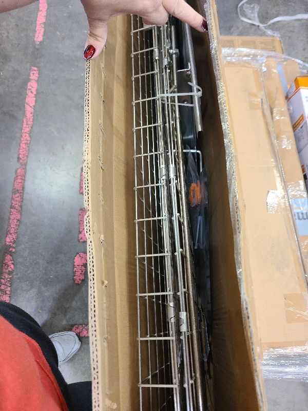 Photo 1 of 42" Large Humane Live Animal Trap,Collapsible Large Animal Catcher Cage,Cage Traps for Large Dogs up to 38 pounds,Foxes,Coyotes,Bobcat,Similar Sized Animals
