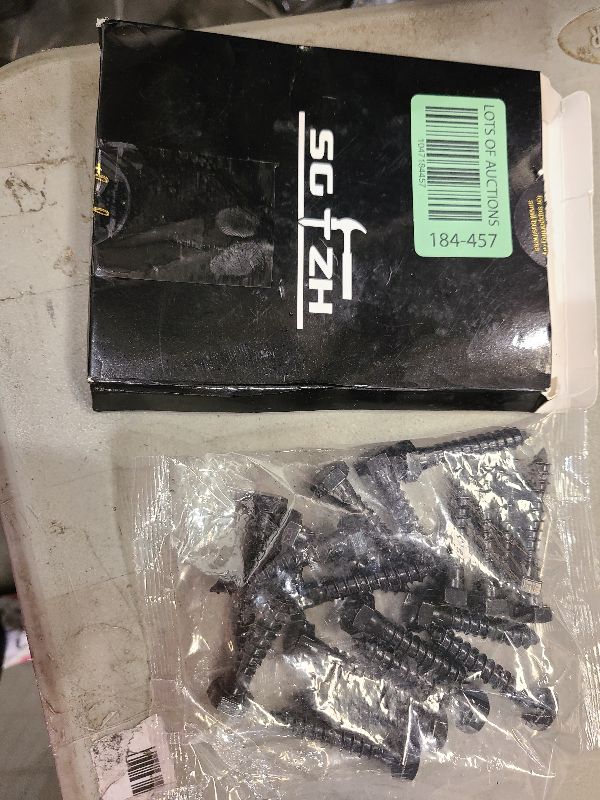 Photo 1 of 3/8" x 2" Hex Head Lag Screws Bolts 20Pcs 304 Stainless Steel 18-8, Partial Thread, Hexagon Head Wood Screws by Black Oxide by SG TZH