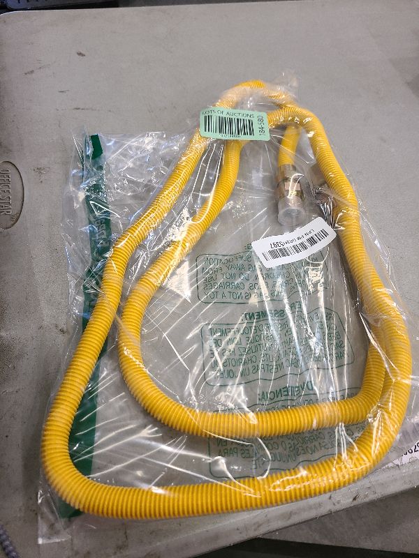 Photo 1 of 72" Flexible Gas Line Hose,Appliance Gas Line with Connector 1 2" MIP 1/2"FIP Fitting OD(1/2" ID) Gas Range Connector Kit for Stove,Gas Stove,Dryer,Water Heater By MIFLUS
