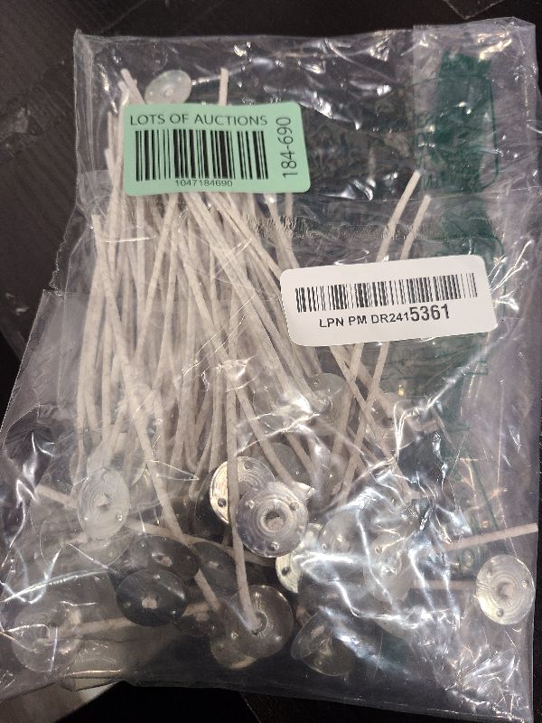 Photo 1 of 100pcs CD 16 Wicks for Soy Candles, 6 inch Pre-Waxed Candle Wick for Candle Making,Thick Candle Wick with Base