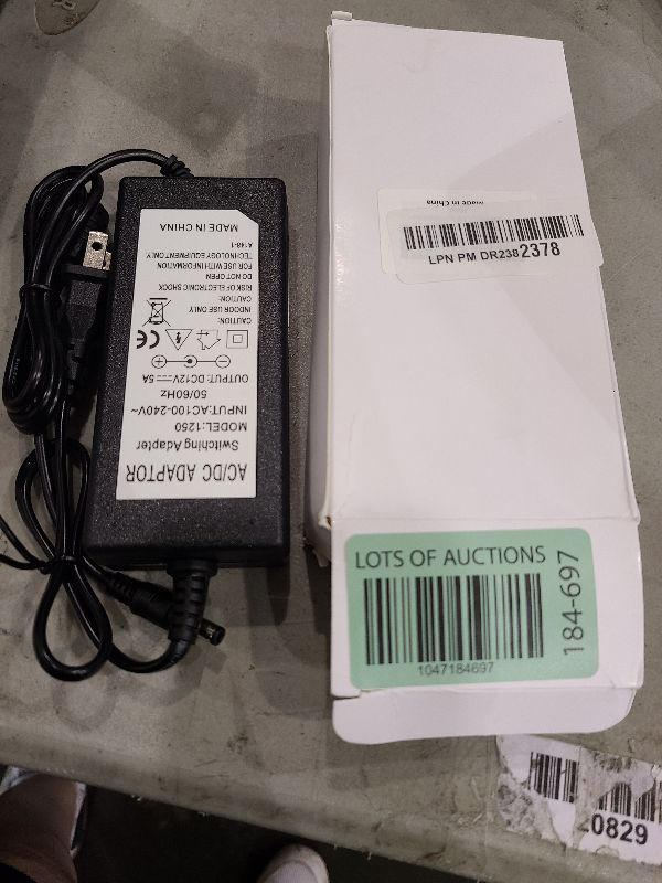Photo 1 of 12V 5A Power Supply, Waysse Power Supply Adapter, AC DC Converter 100-220V to 12 Volt 5 Amp Transformer 5.5x2.1mm Plug for LED Strip Light DVR NVR Security Cameras System CCTV Accessories