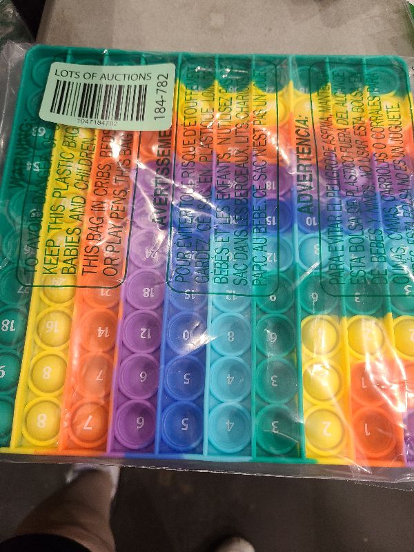 Photo 1 of 1-9 Addition Chart & 9x9 Multiplication Tables, Right-Angled Rainbow Square 100 Bubbles Math Games Multiplication Games for Multiplication Study Division Learning Math Manipulatives