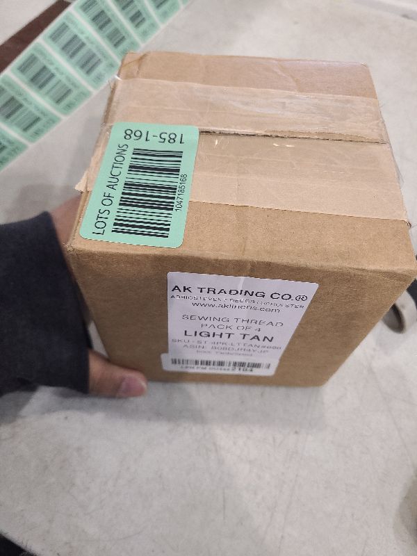 Photo 1 of AK Trading 4-Pack Light TAN All Purpose Sewing Thread Cones (6000 Yards Each) of High Tensile Polyester Thread Spools for Sewing, Quilting, Serger Machines, Overlock, Merrow & Embroidery.