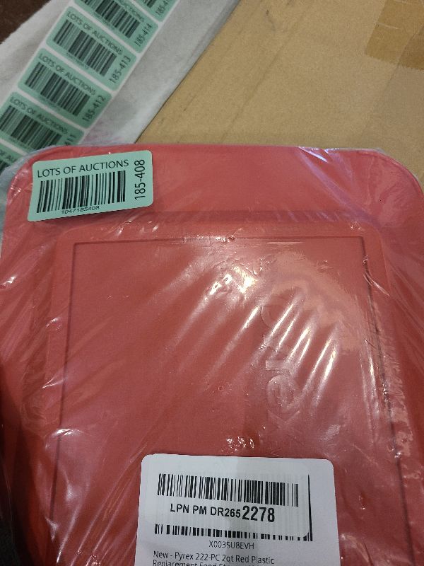 Photo 1 of Replacement Lid for Pyrex Casserole Glass Baking Dish Container Cover 2 QT 222-PC (Red)