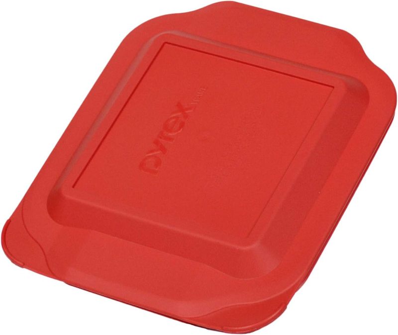 Photo 1 of Replacement Lid for Pyrex Casserole Glass Baking Dish Container Cover 2 QT 222-PC (Red)