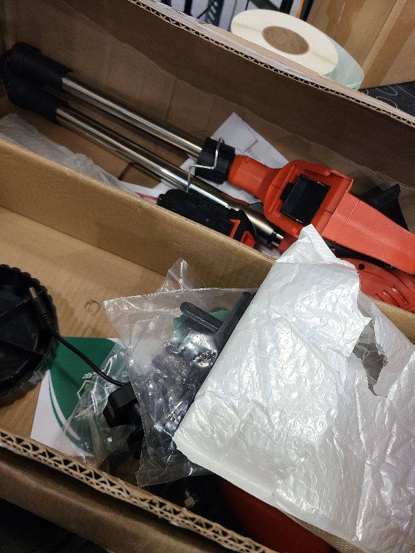 Photo 1 of Electric  Wacker, Weed Wacker with Metal Blade 3.0ah Battery Lawn Edger,Adjustable Height Mower for Garden, Lawn Care