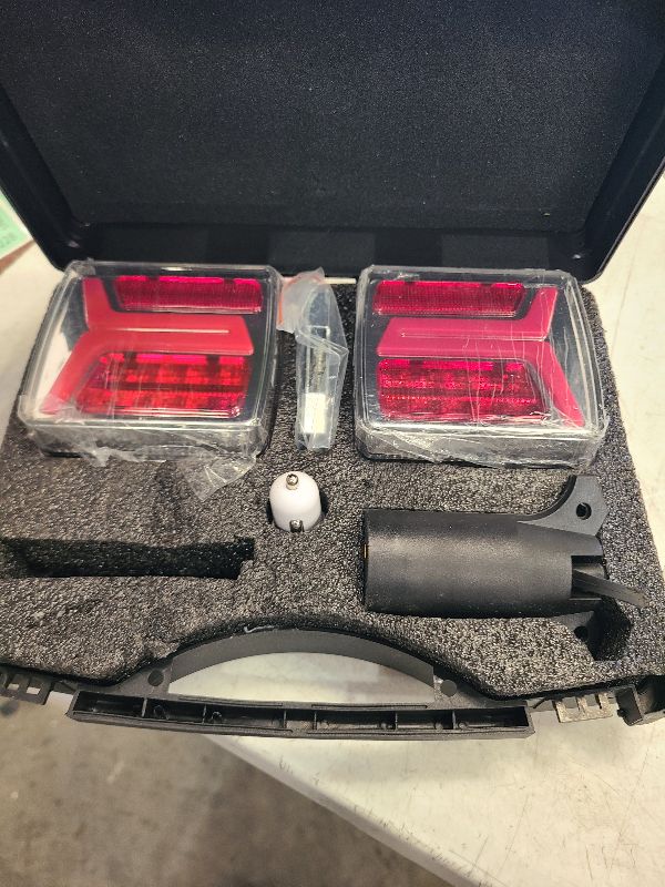 Photo 1 of Partsam LED Wireless Trailer Lights Kit Magnetic Towing Tail Lights 58LED Universal Stop Turn Running Light with License Plate Light Dual USB Cable Charges for Trailers IP67 10-30V