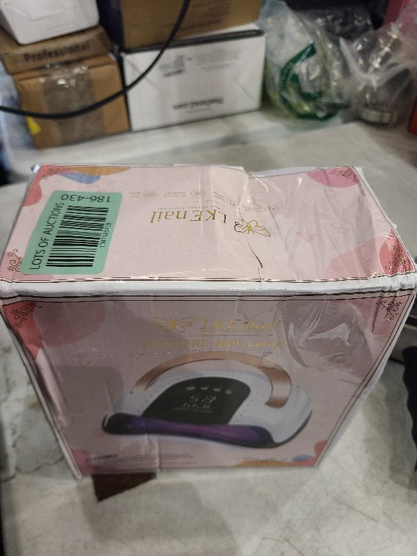 Photo 1 of 268W UV LED Nail Lamp, LKE Nail Dryer for Gel Polish, 4 Timers UV Nail Lamp Professional Nail Light, 57Pcs Lamp Beads and Automatic Sensor(White)