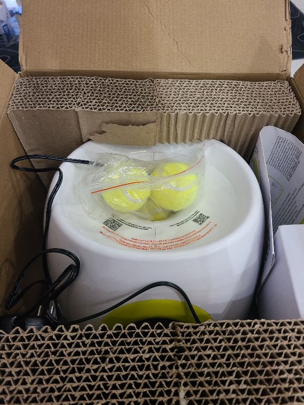Photo 1 of ALL FOR PAWS Automatic Dog Ball Launcher, Interactive Ball Thrower Dog Toys Includes 3pcs Tennis Balls for Small/Medium Dogs