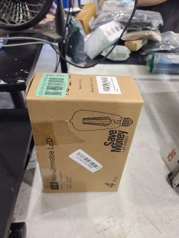 Photo 1 of 4-Pack Vintage LED Edison Bulbs 100W Equivalent 1400LM High Brightness 8W ST58 LED Filament Light Bulbs 3000K Warm White E26 Medium Base CRI90+ Antique Clear Glass for Home Dinning Room, Non-dimmable
