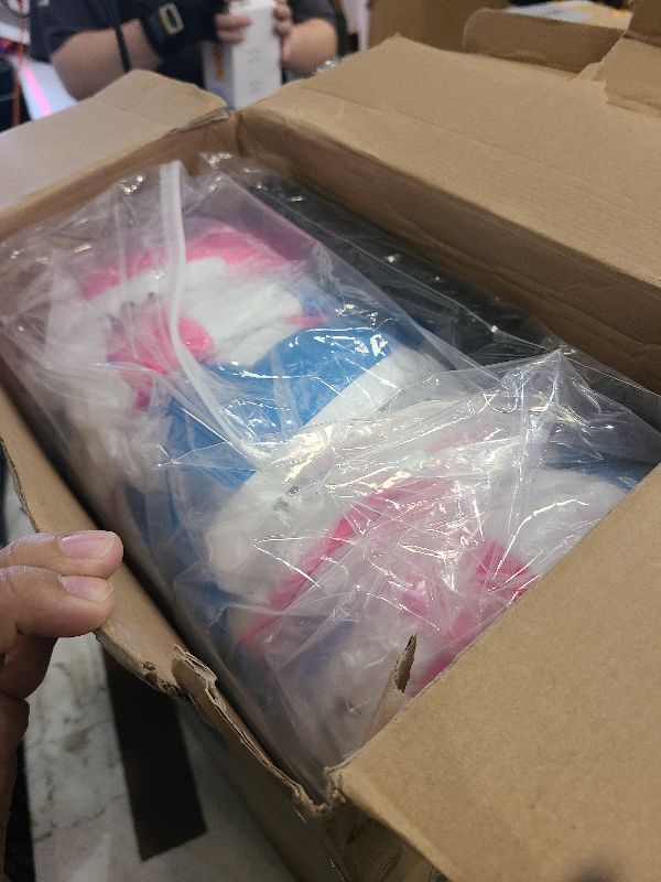 Photo 1 of 12 Pcs Volleyball Official Size 5 Waterproof Soft Volleyball Kit Beach Volley Ball Pool Volley Balls for Beginner Teenager Adult Indoor Outdoor Beach Training Equipment(Blue, White, Pink, Gray)