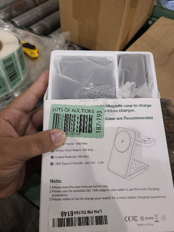 Photo 1 of 3 in 1 Magnetic Foldable Wireless Charger for Google Pixel Watch 3/2, 15W Fast Mag-Safe Charging Station Stand for Pixel 9/Pro/XL/9a/8/Pro/8a/7/Pro/7a/6/Pro and Pixel Buds Pro/2 with 18W Adapter