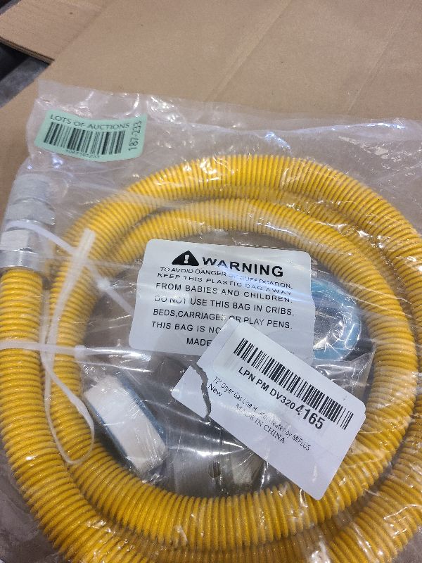 Photo 1 of 72" Dryer Gas Line Hose/Appliance 3/4 Flexible Natural Gas Line with Connector 1/2" MIP 1/2"FIP 3/4"MIP Fitting,5/8" OD(1/2" ID) Gas Range Connector Kit for Gas Stove,Dryer,Water Heater-by MIFLUS