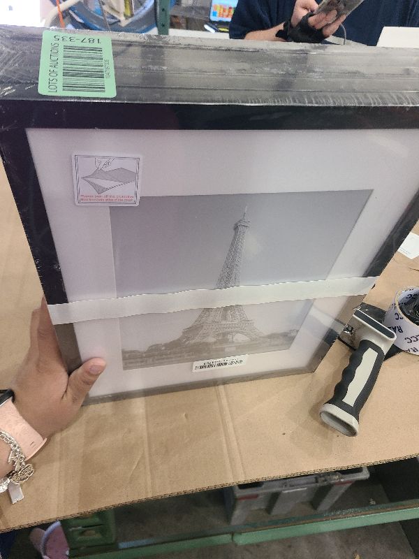 Photo 1 of upsimples 11x14 Picture Frame Set of 5, Display Pictures 8x10 with Mat or 11x14 Without Mat, Wall Gallery Photo Frames, Black