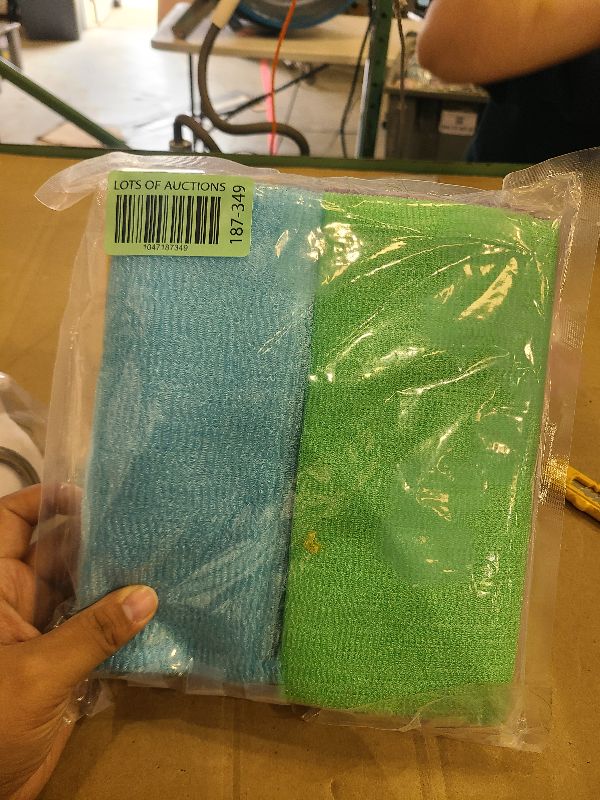 Photo 1 of 8Pcs 35 Inch Exfoliating Bath Cloth,Skin Bath Wash Towel,Nylon Shower Washcloth Body Scrubber Loofah for Women and Men