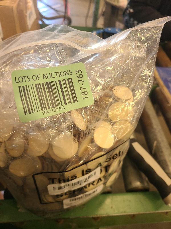 Photo 1 of 1000 Pieces Unfinished Wood Slices Round Disc Circle Wood Pieces Wooden Cutouts Ornaments for Wood Slices DIY Crafts and Decoration, 1 Inch in Diameter