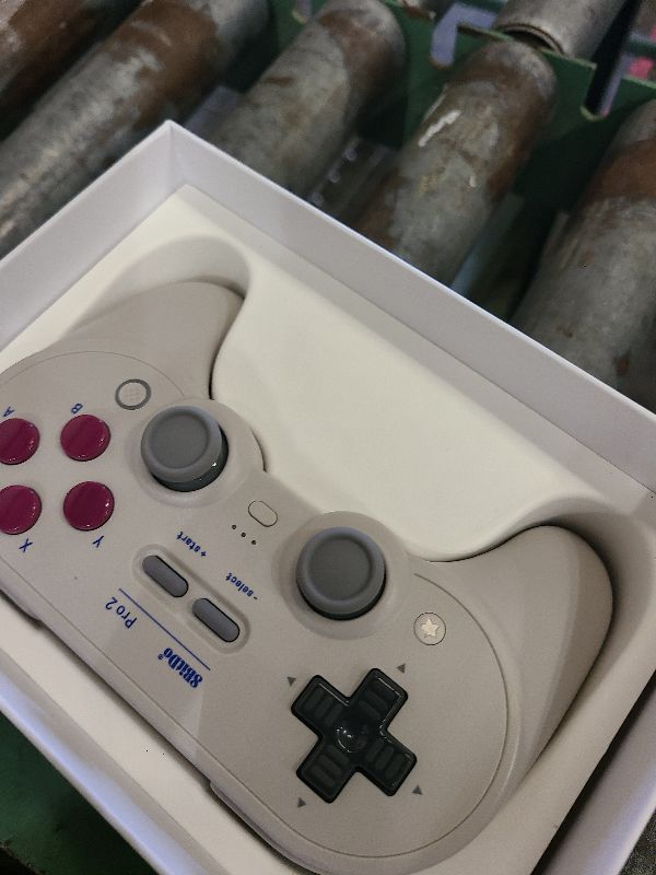 Photo 1 of 8Bitdo Pro 2 Bluetooth Controller for Switch, Hall Effect Joystick Update, Wireless Gaming Controller for Switch, PC, Android, and Steam Deck & Apple (G Classic Edition)