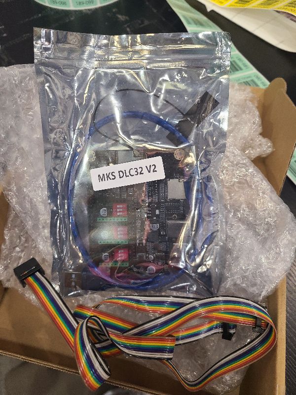 Photo 1 of 3D Printer Motherboard Kit Engraving Machine Main Board Equipped 32 Bit STM32 Processor Mini 3D Printer Control Board Expandable Module for MKS DLC32 V2.1 Motherboard