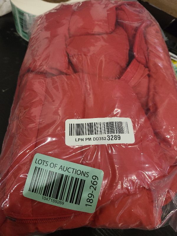 Photo 1 of Amazon Essentials Women's Lightweight Water-Resistant Packable Puffer Jacket (Available in Plus Size), Bright Poppy Red, Medium
