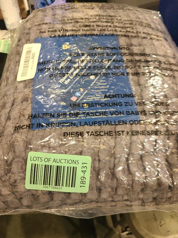 Photo 1 of Bedsure Cooling Cotton Waffle Queen Size Blanket - Lightweight Breathable Summer Blanket of Rayon Derived from Bamboo for Hot Sleepers, Luxury Throws for Bed, Couch and Sofa, Dark Grey, 90x90 Inches