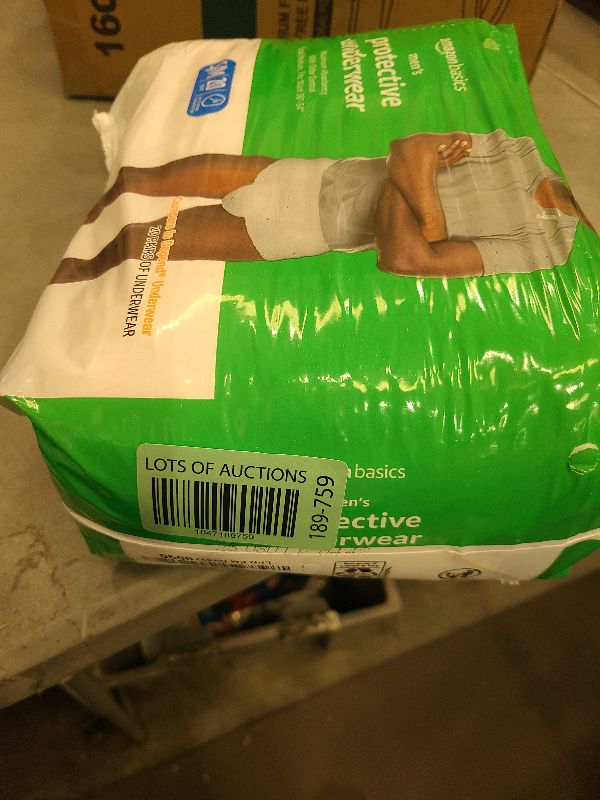 Photo 1 of Amazon Basics Incontinence Underwear for Men, Maximum Absorbency, Small/Medium, 20 Count (1 Pack)