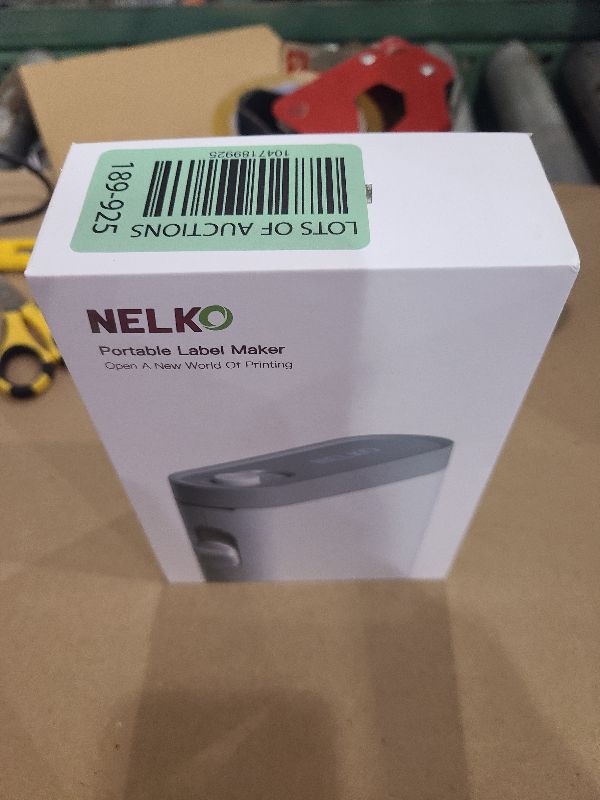 Photo 1 of Nelko Label Maker Machine with Tape, P21 Bluetooth Label Printer, Wireless Mini Label Makers with Multiple Templates for Organizing Office Home, White