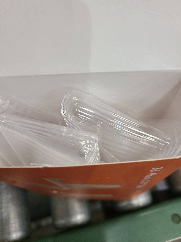 Photo 1 of 36 PCS Acrylic Display Holder Clear Display Easel Stands for Coins Capsules Phone Medals Stones Cards (Medium)