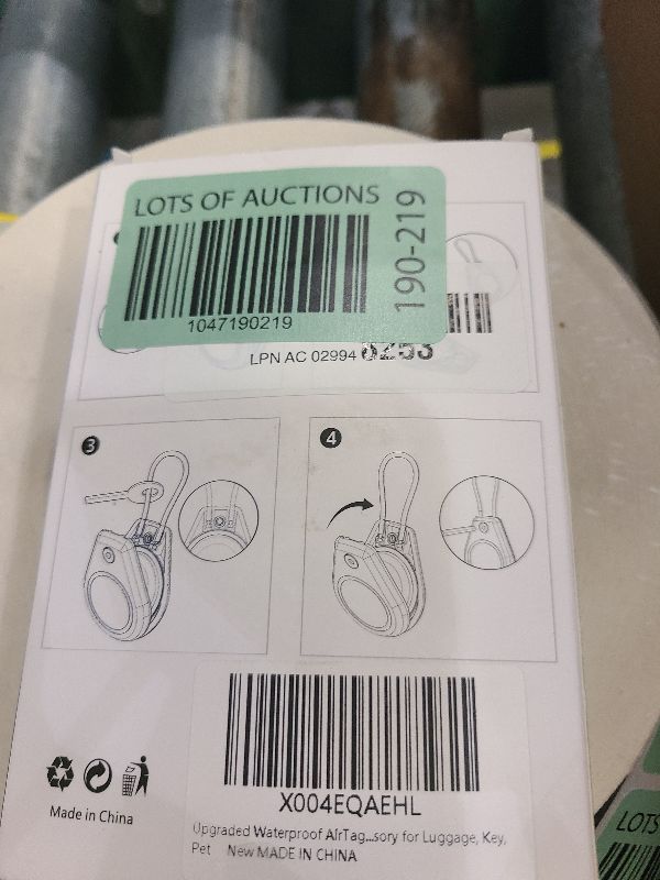 Photo 1 of 4 Pack Waterproof AirTag Holder, Air tag Secure Case Antitheft with Wire Cable, Ultra Durable, Scratch-Resistant Tag Cover with Key Locking, AirTag Keychain Accessories for Car Bike Luggage Key Dog