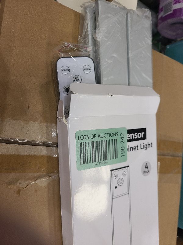 Photo 1 of 12" Thin Motion-Activated Under Cabinet Lighting, Aluminum Alloy Under Counter Lights for Kitchen, 3-Color-Temps Magnetic Closet Lights, Rechargeable Motion Sensor Light Indoor (4Pack, Silver)