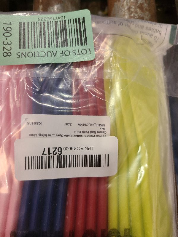 Photo 1 of 16 Pcs Plastic Butter Knife Spreader, Multi Purpose Plastic Butter Spreading Spreader Knife, Kitchen Frosting Knives for Cheese Cream Icing, Lime Green Red Pink Blue