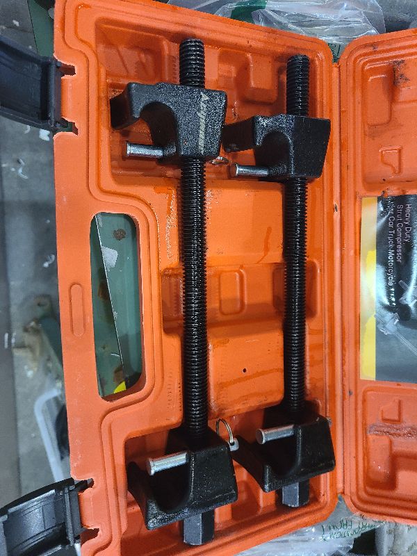 Photo 1 of Acymner Macpherson Strut Spring Compressor Tool Kit | Universal Coil Spring Compressor Tool, 1/2" Square Drive Heavy Duty Strut Compressor for Car Truck Motorcycle,with Detent Pins,Set of 2,300mm