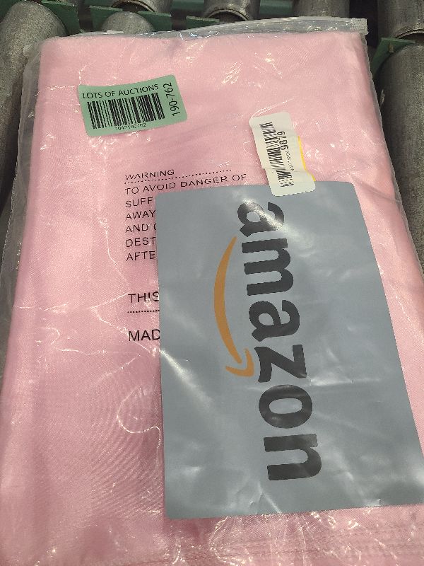 Photo 1 of 4-Pack Pink Satin Table Runner 12 x 108 Inch Long Bright and Smooth Silk Fabric Table Runner for Wedding Banquet Birthday Party Decoration